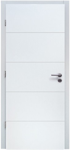 Porte plane MDF modèle P9 <br/><span>Peinture RAL 9010</span>