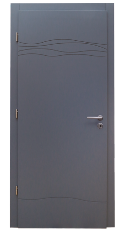Porte plane plaquée MDF <br/><span>Peinture RAL 7015</span>