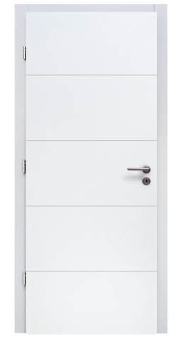 Porte plane plaquée MDF <br/><span>Peinture RAL 9010</span>