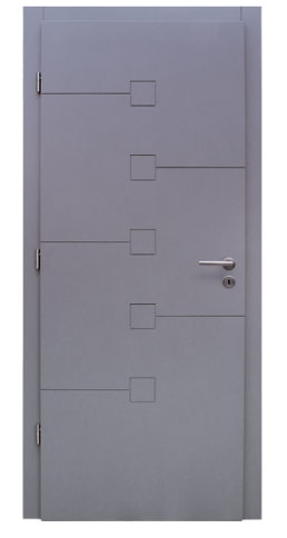 Porte plane plaquée MDF <br/><span>Peinture RAL 7005</span>